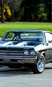 Preview wallpaper chevrolet, copo, chevelle, side view