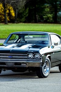 Preview wallpaper chevrolet, copo, chevelle, side view