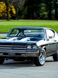 Preview wallpaper chevrolet, copo, chevelle, side view