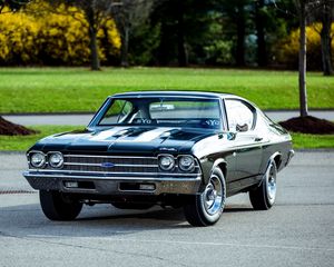 Preview wallpaper chevrolet, copo, chevelle, side view