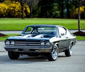 Preview wallpaper chevrolet, copo, chevelle, side view