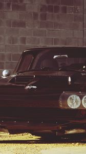 Preview wallpaper chevrolet, corvette, auto, front view, black