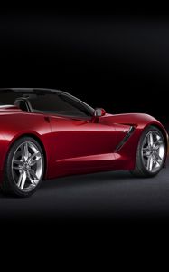 Preview wallpaper chevrolet corvette, auto, black, stylish