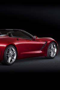 Preview wallpaper chevrolet corvette, auto, black, stylish