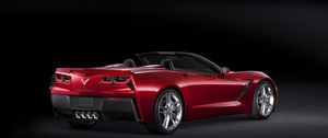 Preview wallpaper chevrolet corvette, auto, black, stylish