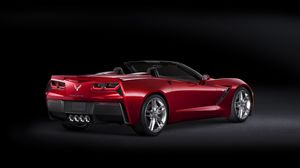 Preview wallpaper chevrolet corvette, auto, black, stylish