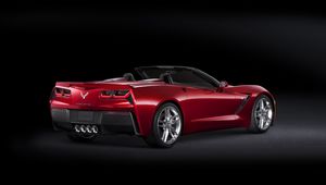 Preview wallpaper chevrolet corvette, auto, black, stylish