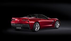 Preview wallpaper chevrolet corvette, auto, black, stylish