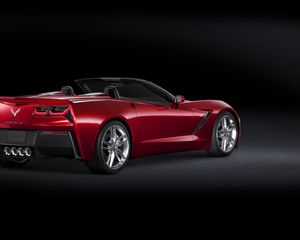 Preview wallpaper chevrolet corvette, auto, black, stylish