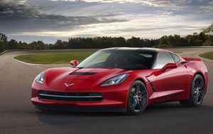 Preview wallpaper chevrolet corvette c7, red, sports