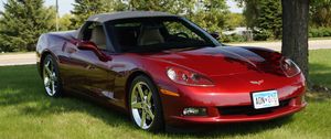 Preview wallpaper chevrolet corvette, chevrolet, car, red