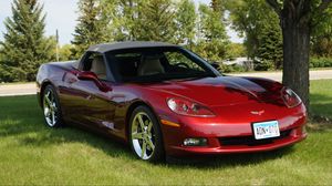 Preview wallpaper chevrolet corvette, chevrolet, car, red