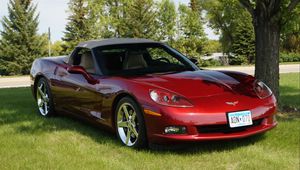 Preview wallpaper chevrolet corvette, chevrolet, car, red