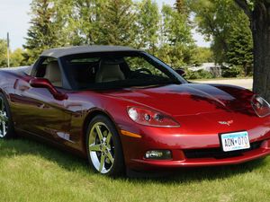 Preview wallpaper chevrolet corvette, chevrolet, car, red