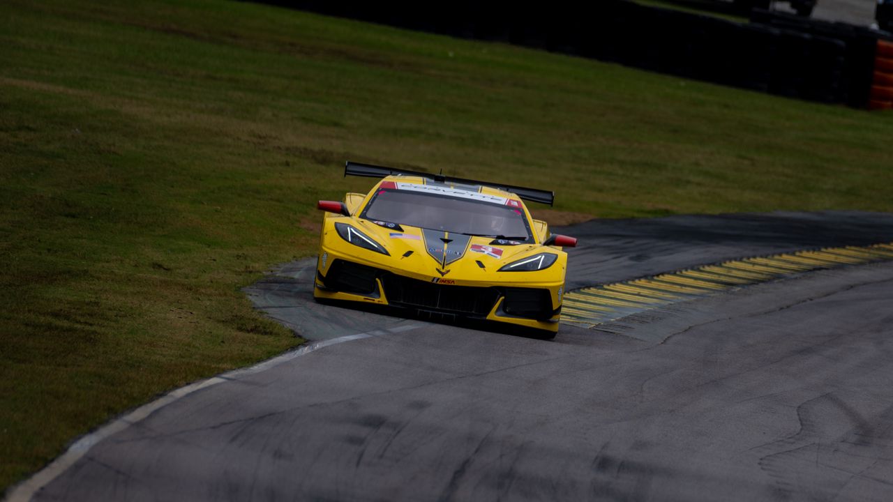 Wallpaper chevrolet corvette, chevrolet, car, yellow, race