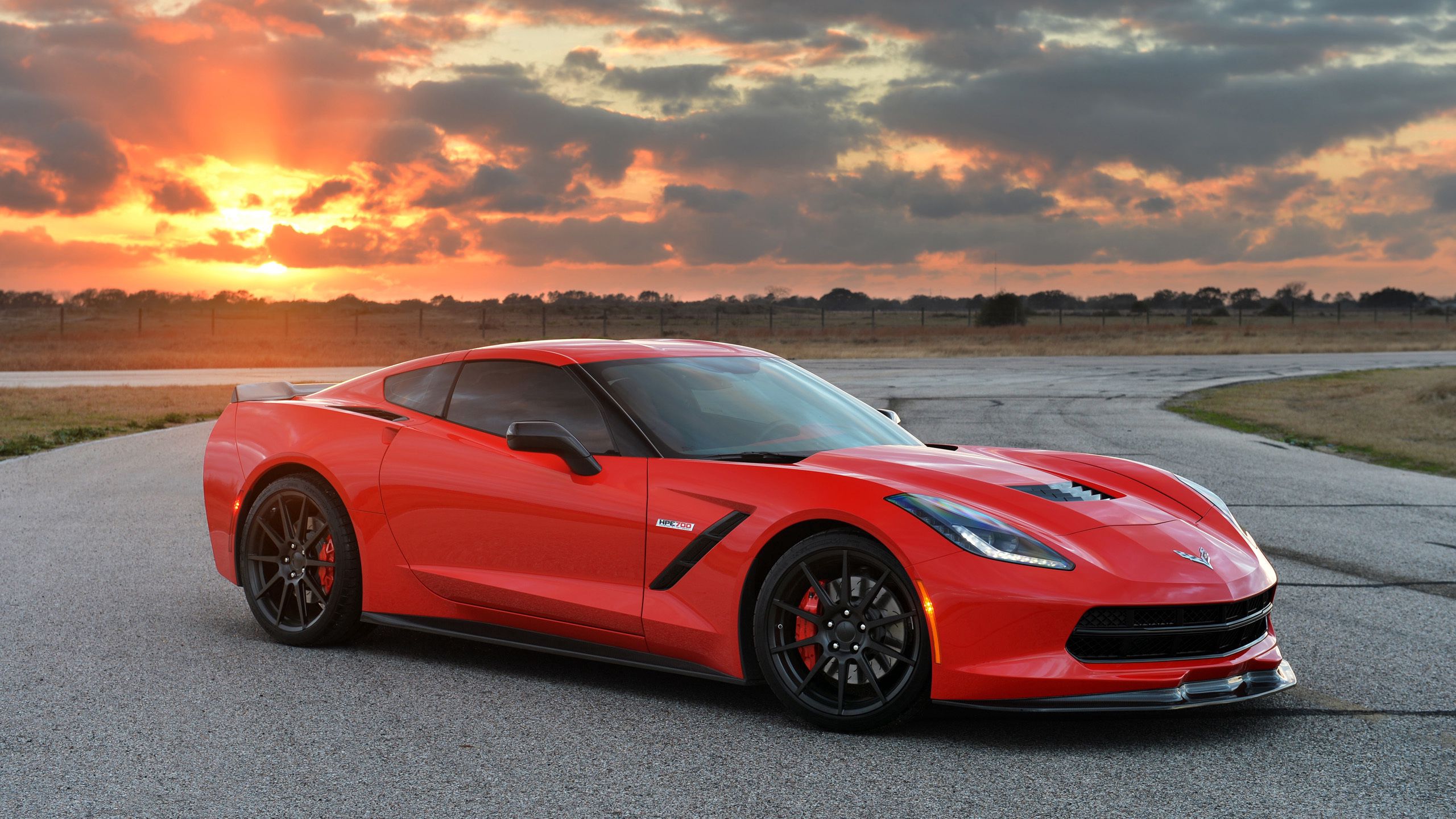 Download Wallpaper 2560x1440 Chevrolet, Corvette, Stingray, Twin Turbo