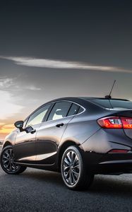 Preview wallpaper chevrolet, cruze, side view, black