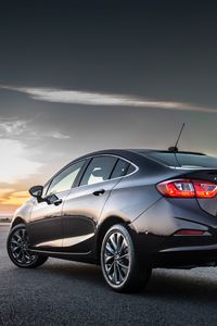 Preview wallpaper chevrolet, cruze, side view, black