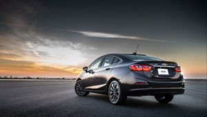 Preview wallpaper chevrolet, cruze, side view, black