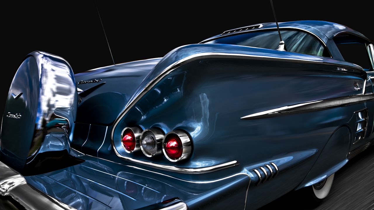 Wallpaper chevrolet, impala, 1958, bumper, classic, retro