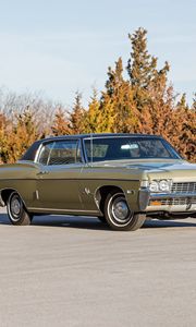 Preview wallpaper chevrolet, impala ss, 1968, coupe, side view