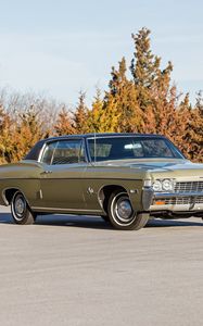 Preview wallpaper chevrolet, impala ss, 1968, coupe, side view