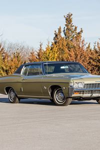 Preview wallpaper chevrolet, impala ss, 1968, coupe, side view