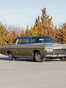 Preview wallpaper chevrolet, impala ss, 1968, coupe, side view