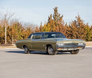 Preview wallpaper chevrolet, impala ss, 1968, coupe, side view