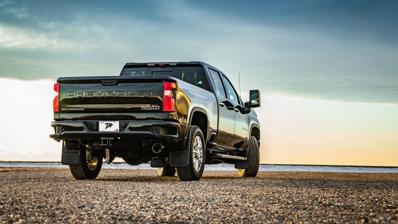 Wallpaper chevrolet silverado, chevrolet, car, suv, back view