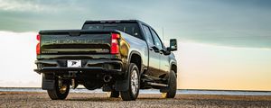 Preview wallpaper chevrolet silverado, chevrolet, car, suv, back view