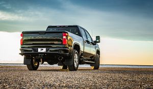 Preview wallpaper chevrolet silverado, chevrolet, car, suv, back view