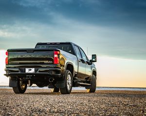 Preview wallpaper chevrolet silverado, chevrolet, car, suv, back view