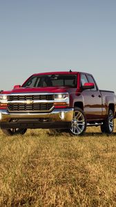 Preview wallpaper chevrolet, silverado, double cab, front view