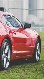 Preview wallpaper chevrolet, sports car, red