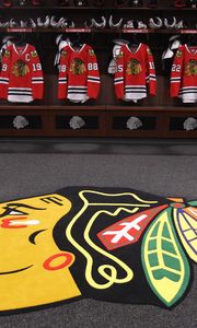 Preview wallpaper chicago blackhawks, hockey club, america, hockey