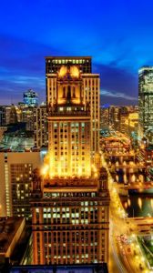 Preview wallpaper chicago, city, night
