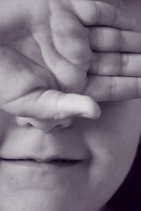 Preview wallpaper child, face, hand