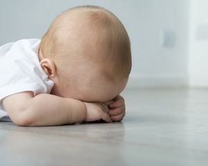 Preview wallpaper child, face, hands, baby, sleep