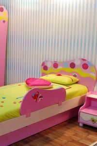 Preview wallpaper children, design, mirror, interior, room, bed, lamp, pillow