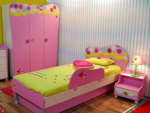 Preview wallpaper children, design, mirror, interior, room, bed, lamp, pillow