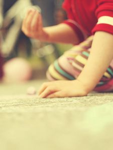 Preview wallpaper children, hand, play, touch
