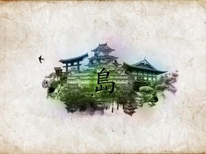 Preview wallpaper china, culture, building, drawing, paper