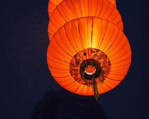 Preview wallpaper chinese lantern, flashlight, light, dark