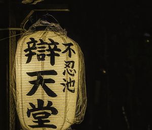 Preview wallpaper chinese lantern, flashlight, light, hieroglyphs, words