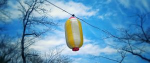 Preview wallpaper chinese lantern, sky, branches