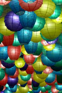 Preview wallpaper chinese lanterns, lanterns, colorful