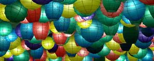 Preview wallpaper chinese lanterns, lanterns, colorful