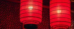 Preview wallpaper chinese lanterns, lanterns, light, red