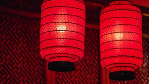 Preview wallpaper chinese lanterns, lanterns, light, red